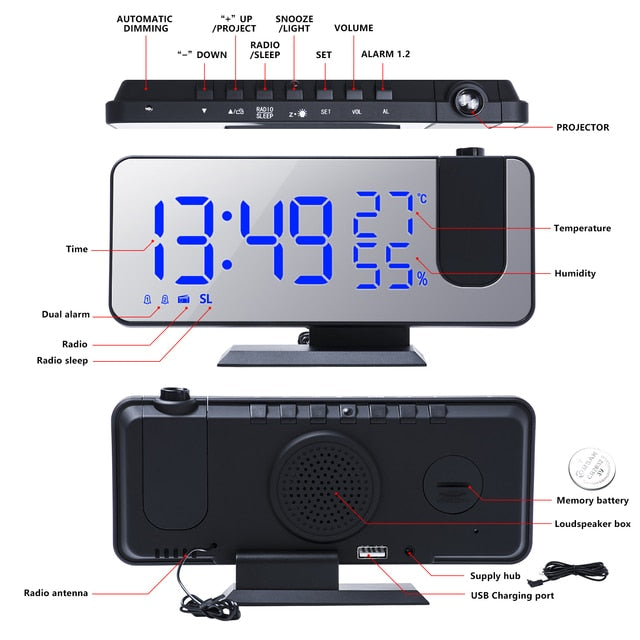 LED Digital Projection Clock